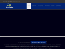 Tablet Screenshot of lbinfosys.com